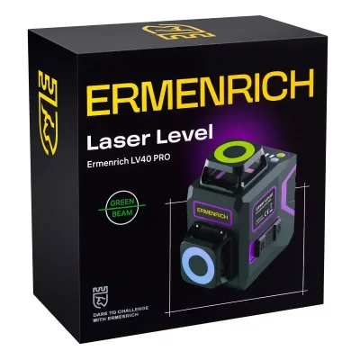 Лазерный уровень Ermenrich PRO LV40, фиолетовый